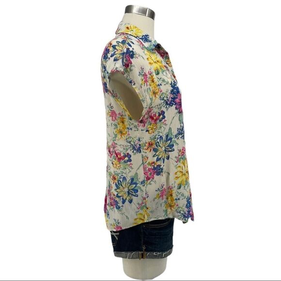 NWOT UO Lucca Couture Floral Cutout Back Blouse - Picture 3 of 10